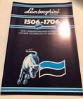 LAMBORGHINI Trattori 1506-1706 Tractors Original 1986 Sales Brochure