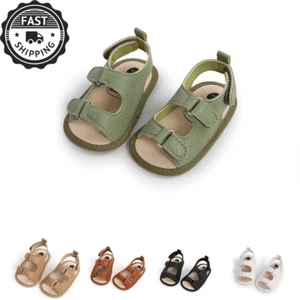 Baby Infant Classic Shoes Boy Girl Soft Sole Bottom Sandals Toddler Anti-Slip - Picture 1 of 11