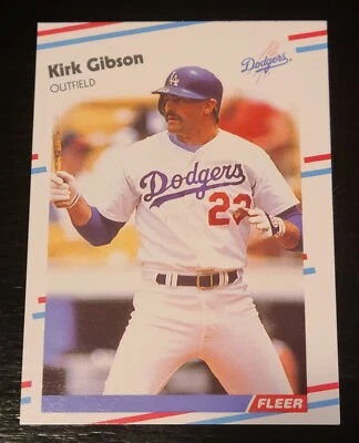 1988 Fleer Update Baseball Kirk Gibson #U-93, SET BREAK MINT, DODGERS - Image 1 of 2