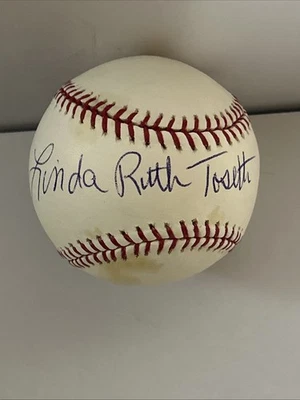 Linda Ruth Tosetti Autographed Rawlings OMLB (Babe Ruth Granddaughter) - Image 1 of 4