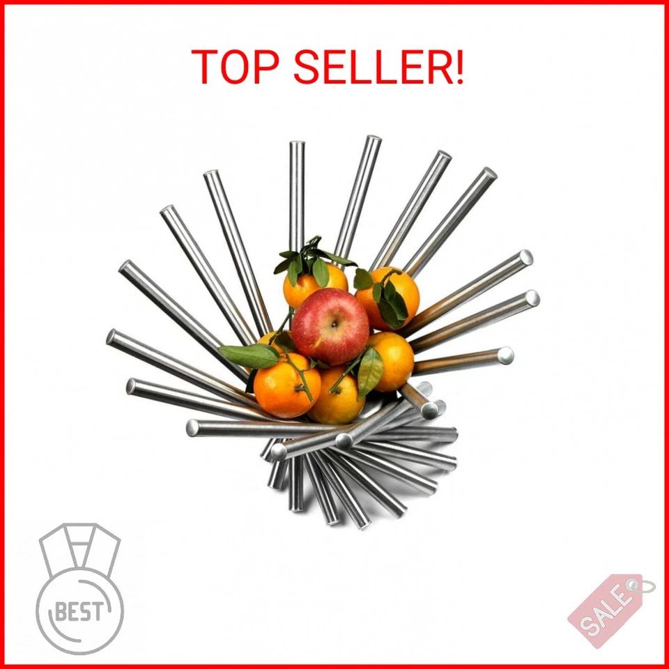 Visol VAC323 Visol Heliot Stainless Steel Modern Fruit Bowl