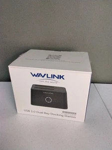 Wavlink USB 3.0 to SATA Dual Bay External Hard Drive Docking Hard Drive Reader - Picture 1 of 4
