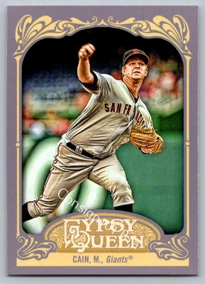 2012 Topps Gypsy Queen #24 Matt Cain - Image 1 of 2
