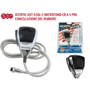ASTATIC AST-636L-C MICROFONO CB A 4 PIN CANCELLAZIONE DEL RUMORE - Zdjęcie 1 z 5