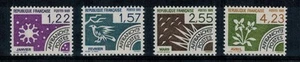 Série des Timbre Préoblitérés de France Préo N° PR 186 à 189 neuf ** MNH - Picture 1 of 1