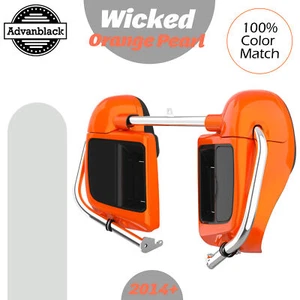 WICKED NARANJA PERLA se adapta a 2014+ Harley Touring Advanblack carenado con ventilación inferior - Imagen 1 de 8