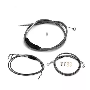 16”-18" Handlebar Brake Line Clutch Throttle Cable For Harley Sportster Non-ABS - Picture 1 of 7