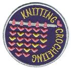 Girl Boy KNITTING Crocheting class project Fun Patches Crests Badges SCOUT GUIDE