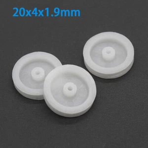 20*4mm Plastic Pulley Wheel 1.9mm Hole for 2mm Motor Shaft Model Pulley Toy - Picture 1 of 3
