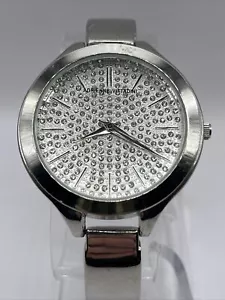 Adrienne Vittadini Women's Quartz Watch Rhinestone Dial 37mm Case- New Battery - Picture 1 of 9