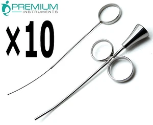 10 Pcs Dental Curved Syringes 2.5mm Amalgam Grafting Surgical Instruments - Picture 1 of 6