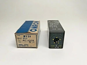 Relé de retardo de tiempo Omron Type MY2V 5 seg - Bobina de 100 VCA - Nuevo - Imagen 1 de 2