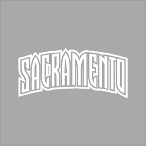 Sacramento Kings #6 Logotipo del equipo de la NBA 1 color calcomanía de vinilo pared ventana coche - Imagen 1 de 7