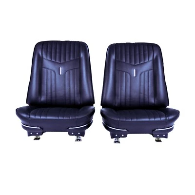 Asientos con canastilla GTO 1969 negros Foto 1 de 2