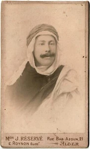 Cdv.Algier."Mr René Firmin-Didot en Bédoin" Foto M.J.Reservé.E.Roynon Suc.Algerien - Bild 1 von 2