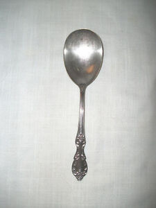 Wm Rogers Grand Elegance silver berry spoon 1959 *