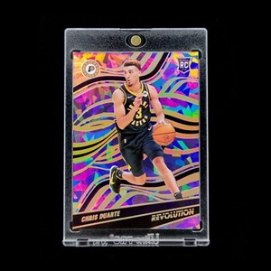 #3/8 Rare Jersey Numbered Holo Gold Chris Duarte RC 2021-22 Revolution New Year - Foto 1 di 3