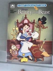 Disney's Beauty and the Beast Giant Coloring Color Book Golden Books 1991 - Picture 1 of 4
