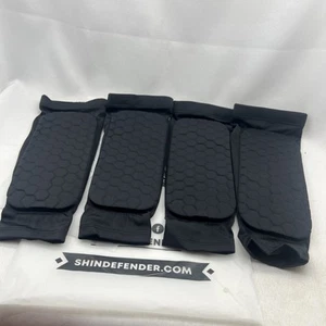 2 - ShinDefender ShinGuardian Elite Schienbeinschoner - S (Alter 7-10) - schwarz NEU - Bild 1 von 4