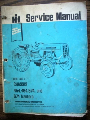 Manual de servicio IH Farmall International 454 464 574 674 Foto 1 de 4