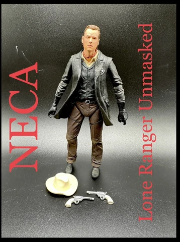 NECA Lone Ranger Series 2 Unmasked 7 Inch Action Figure Loose 100% Complete 2013 Cover