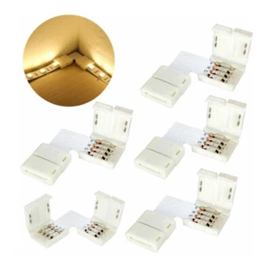 5* 3528 5050 4Pin 10mm L Shape Adapters PCB LED Strip Connectors No soldering I - Picture 1 of 8
