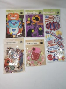 K&Company Stickers Die Cut Spooky Halloween America Floral Tim Coffey Jen Yanok - Picture 1 of 9