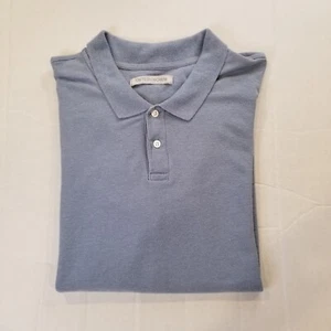 Polo Outerknown Nomadic para hombre XL azul claro playa surf a presión cáñamo mezcla algodón - Imagen 1 de 8