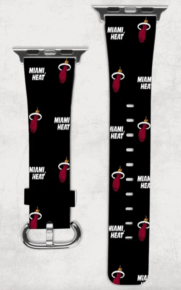 Miami Heat Apple Watch Band NEW 38/40/41 42/44/45 NBA Basketball