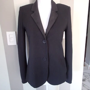 theory sz 8  BLAZER, Ladies Jacket,black  stretch trim yf  - Picture 1 of 12