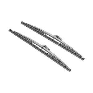 Front Wiper Blade Set 30.48cm/12in Rubber Stainless Steel Windscreen Wiper - Picture 1 of 12