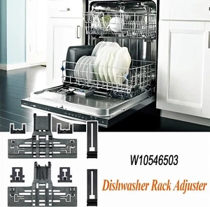 Ajustador de estante superior para lavavajillas W10546503 actualizado 8 piezas - W10195840 W10195839 EE. UU. - Imagen 1 de 7
