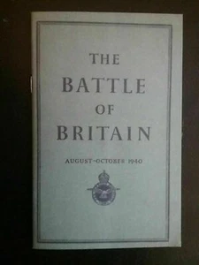 WW2 BATALLA DE BRITAIN (AGOSTO-OCTUBRE 1940) PEQUEÑO LIBRO CUENTA COMPLETA DE BATALLA AÉREA - Imagen 1 de 12