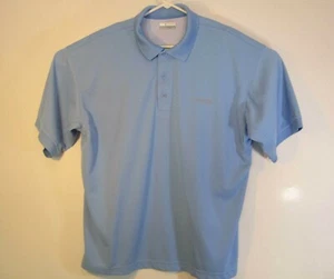Columbia PFG Mens Blue Polo Shirt Sz Large Vented Performance Fishing Gear - Picture 1 of 6