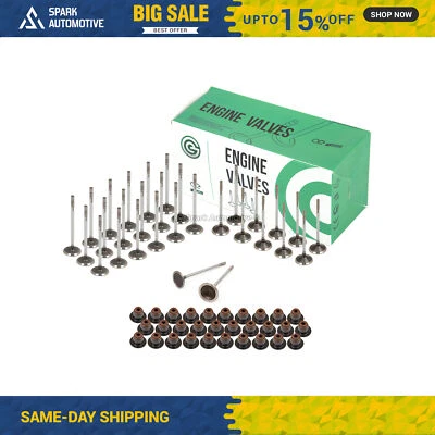 Intake Exhaust Valves w/ Seals Fit 05-15 Ford F-250 F350 F450 Super Duty 6.8 30V - Image 1 of 4