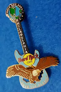 PHILADELPHIA EARTH DAY AMERICAN BALD EAGLE GUITAR 2003 Hard Rock Cafe PIN LE - Picture 1 of 1