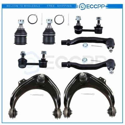 8pcs Control Arms Sway Bar Link Kit Tie Rod Ends For 1998-2001 2002 Honda Accord - Image 1 of 4