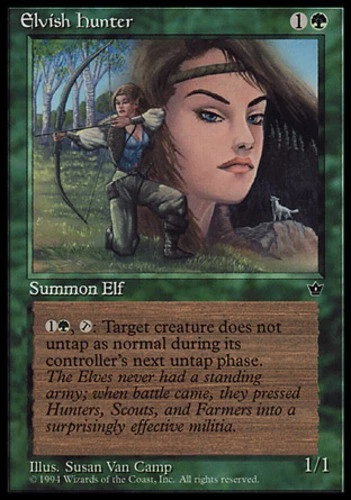 Elvish Hunter (Camp) - Fallen Empires #67c MTG Magic The Gathering - Image 1 of 1