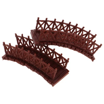  2 Pcs Mini Chinese Bridge Model Garden Scenery Decoration Shaped - image 1 of 4