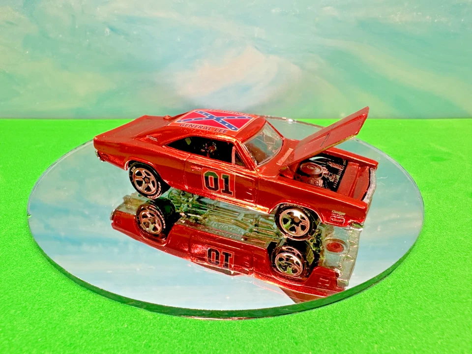 Hot Wheels, Dukes of Hazzard 01 The General Lee, 1968 acabado Spectraflame personalizado Foto 1 de 3