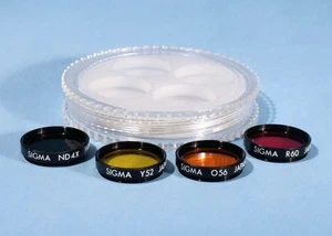 Sigma 22.5mm R60, O56, Y52 & ND4X Filter Set * Excellent * For: 600mm Lens - Picture 1 of 2