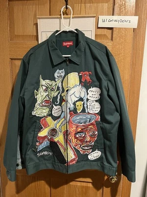 Chaqueta de trabajo Supreme Daniel Johnston verde XL Foto 1 de 2