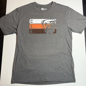 Adult Medium Cleveland Browns CLE Bulldog T-Shirt Dawg Pound Swagger Chomps Med - Picture 1 of 5
