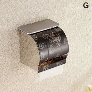 Toilet Paper Roll Stainless Steel Wall Holder Self Adhesive Holder Towel Rack - Picture 1 of 16