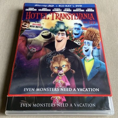 Hotel Transylvania (3D, Blu-ray, DVD 3-Disc Set W/ Lenticular Slipcover) Comedy+ - Image 1 of 4
