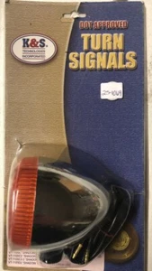 K&S TURN SIGNAL HONDA-AMBER LEFT REAR 25-1064 - Picture 1 of 2