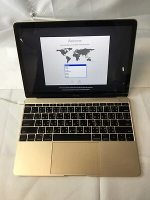 Apple Macbook (E2015) 12" "Core M" 1.10GHz 8GB 256GB SSD Gold Grade C - Image 1 of 4