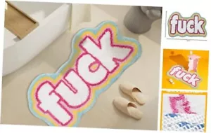 Pink Cute Bath Mat Non Slip, Extra Soft Funky Funny Bathroom Rugs for Floor - Picture 1 of 7