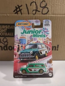 Matchbox Limited Candy Series White Junior Mints Austin Mini Van 1/64 S Scale - Picture 1 of 6