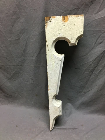 Single Porch Bracket Corbel Shabby Cottage Chic Antique VTG  White Old 701-20B Cover